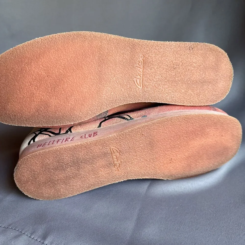 Clarks Wallabee Hellfire Club Chukka 10 M Shoes Boot Stranger Things Men’s Fire